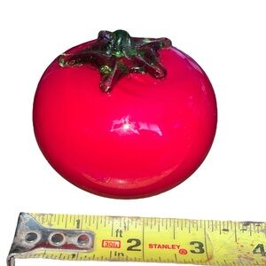 VTG Murano style hand blown glass tomato